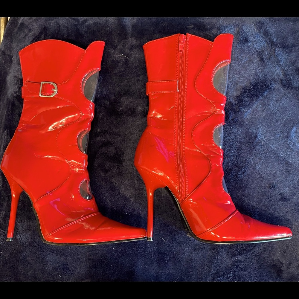 Cosplay Red Patton leather